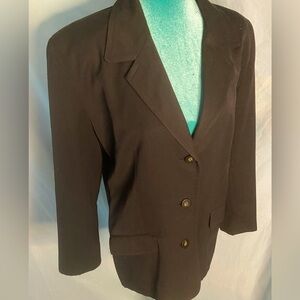 Liz sport: womens black vintage blazer